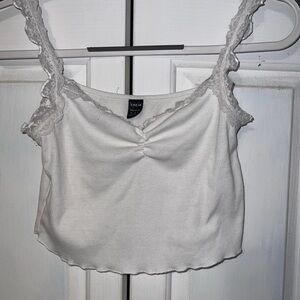 white crop top